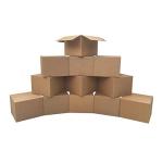 Large Cardboard Moving Boxes, 12-Pack, Brown