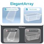 12 PCS Clear Drawer Organizer Set in 4 Sizes