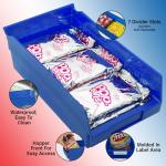 Heavy Duty Plastic Shelf Bins - 12-Pack