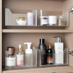 2 Pack Clear Cabinet Door Organizer Bins