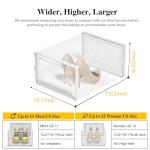 X-Large Clear Shoe Storage Boxes - 12 Pack