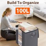 SpaceWhisper 3-Pack 100L Foldable Storage Bags