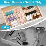 12 PCS Clear Drawer Organizer Set in 4 Sizes