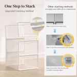 X-Large Clear Shoe Storage Boxes - 12 Pack