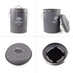 Odor-Resistant Kitchen Compost Bin with Charcoal Filter