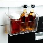2 Pack Clear Cabinet Door Organizer Bins