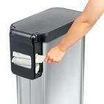 Glad Slim Kitchen Trash Can with Odor Control
