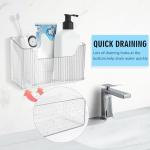 2 Pack Cabinet Door Organizer with Clear Lid