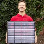 24-Drawer Plastic Storage Cabinet for Easy Organization