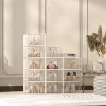 X-Large Clear Shoe Storage Boxes - 12 Pack