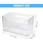 2 Pack Cabinet Door Organizer with Clear Lid