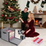 Christmas Ornament Storage Box with Dividers - 64 Balls