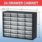 24-Drawer Plastic Storage Cabinet for Easy Organization