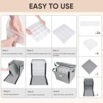 Christmas Ornament Storage Box with Dividers - 64 Balls