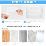 2 Pack Cabinet Door Organizer with Clear Lid