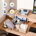 6 Pack Large Black Wire Storage Baskets