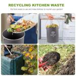 Odor-Resistant Kitchen Compost Bin with Charcoal Filter