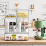 Stackable Clear Acrylic Storage Bins - 5 Pack