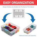 24-Drawer Plastic Storage Cabinet for Easy Organization