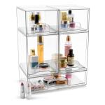 Stackable Clear Acrylic Storage Bins - 5 Pack
