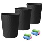 YGJT Small Trash Can 3-Pack for Compact Spaces