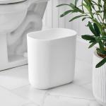 iDesign Slim Plastic Trash Can for Home or Office