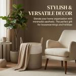 Large Cotton Rope Laundry Basket Hamper - 80L