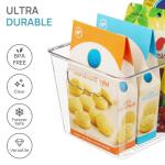 Vtopmart Clear Plastic Storage Baskets - 6 Pack