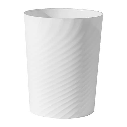 Small White Plastic Trash Can for Any Room