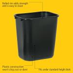 Rubbermaid Trash Can, 7-Gallon, 4-Pack, Black