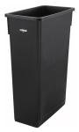 Winco 23-Gallon Black Slender Trash Can