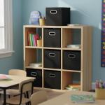 Black Foldable Fabric Storage Bins, 6-Piece Set