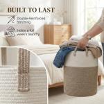 Large Cotton Rope Laundry Basket Hamper - 80L