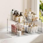 Vtopmart 2-Tier Clear Bathroom Storage Bins
