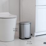 Small Space Trash Can with Soft-Close Lid