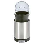 Glad 1.2 Gallon Stainless Steel Trash Can