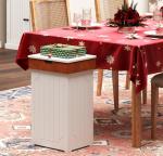 Stylish 13-Gallon Wooden Trash Can Cabinet