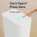 N. NETDOT Pop-Up Lid Trash Can 10L (3 Pack)