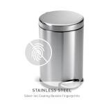 simplehuman 4.5L Round Bathroom Step Trash Can