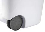 Sterilite Wheeled Laundry Hamper with Lid, White