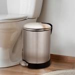 Glad 1.2 Gallon Stainless Steel Trash Can