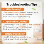 Vanpopubs 2 Pack Touchless Bathroom Trash Cans