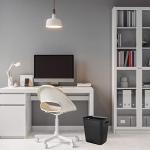 UUJOLY Small Plastic Trash Can - 3.5 Gallon