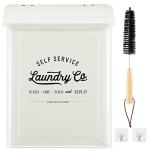 Magnetic Lint Bin with Lid for Laundry Room