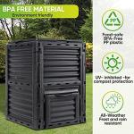 JupiterForce 80 Gallon Garden Compost Bin, BPA Free