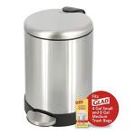 Glad 1.2 Gallon Stainless Steel Trash Can