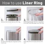 Ninestars 13 Gal Touchless Motion Sensor Trash Can