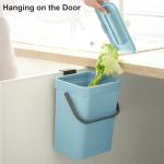 Blue Small Kitchen Compost Bin with Lid