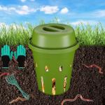 XIAN Mini Inground Worm Composting Bin for Gardens