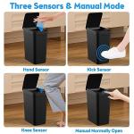 KOEYLE Touchless Bathroom Trash Can 2 Pack